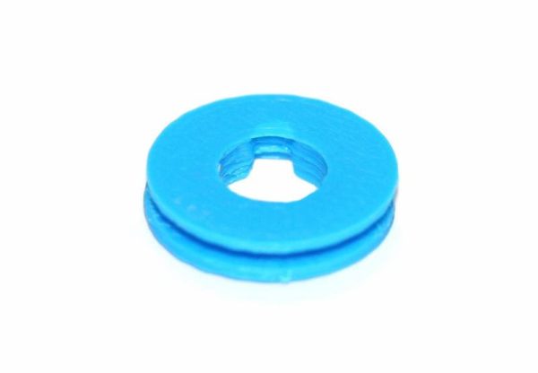 Polea 3D trasera para 1/32 y coronas Sloting Plus AZUL