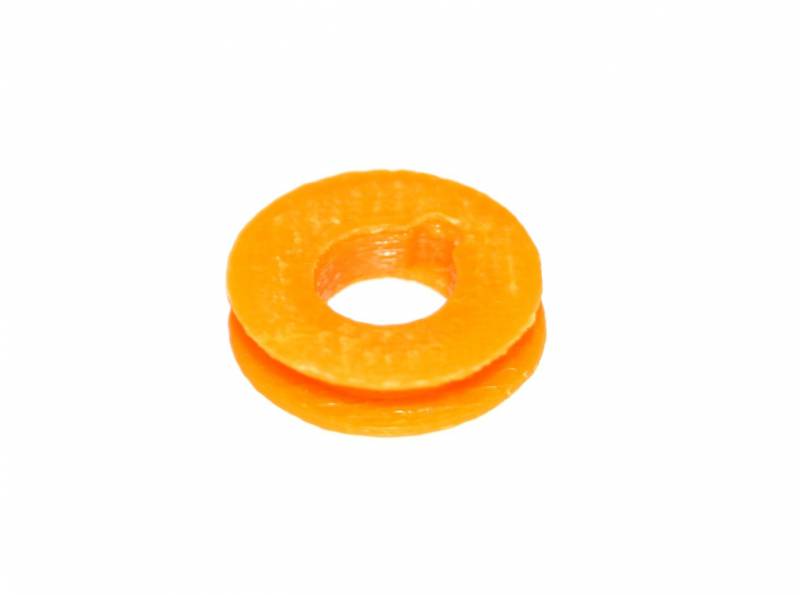 Polea 3D trasera para 1/32 y coronas Sloting Plus NARANJA