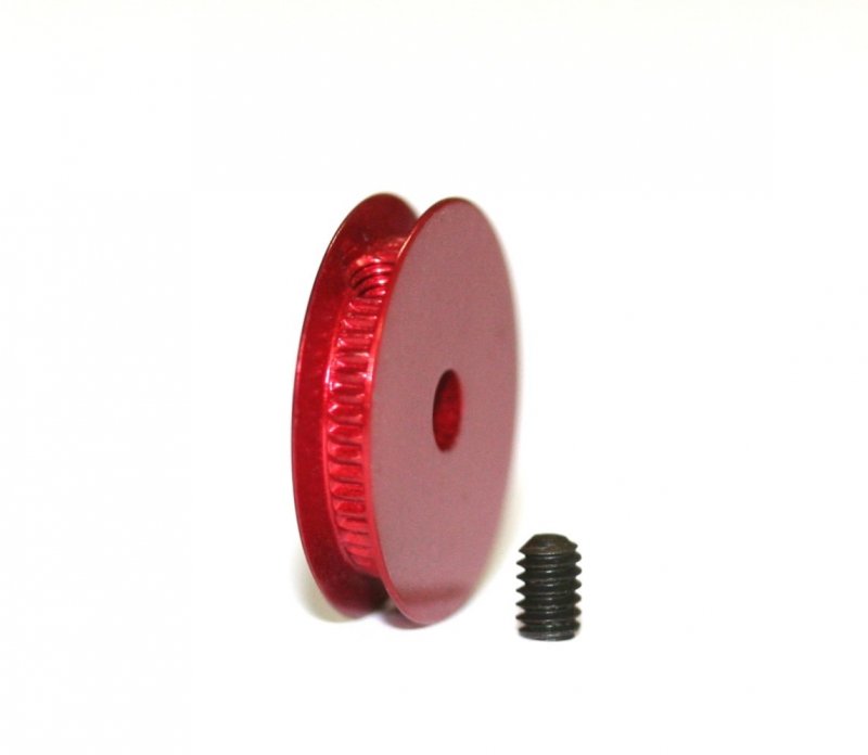 Polea UNIVERSAL Ø10 eje 2,38 mm. ROJO