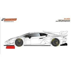 Scaleauto - LBH GT3 Supertrofeo Evo2 White Racing Kit - Anglewinder.