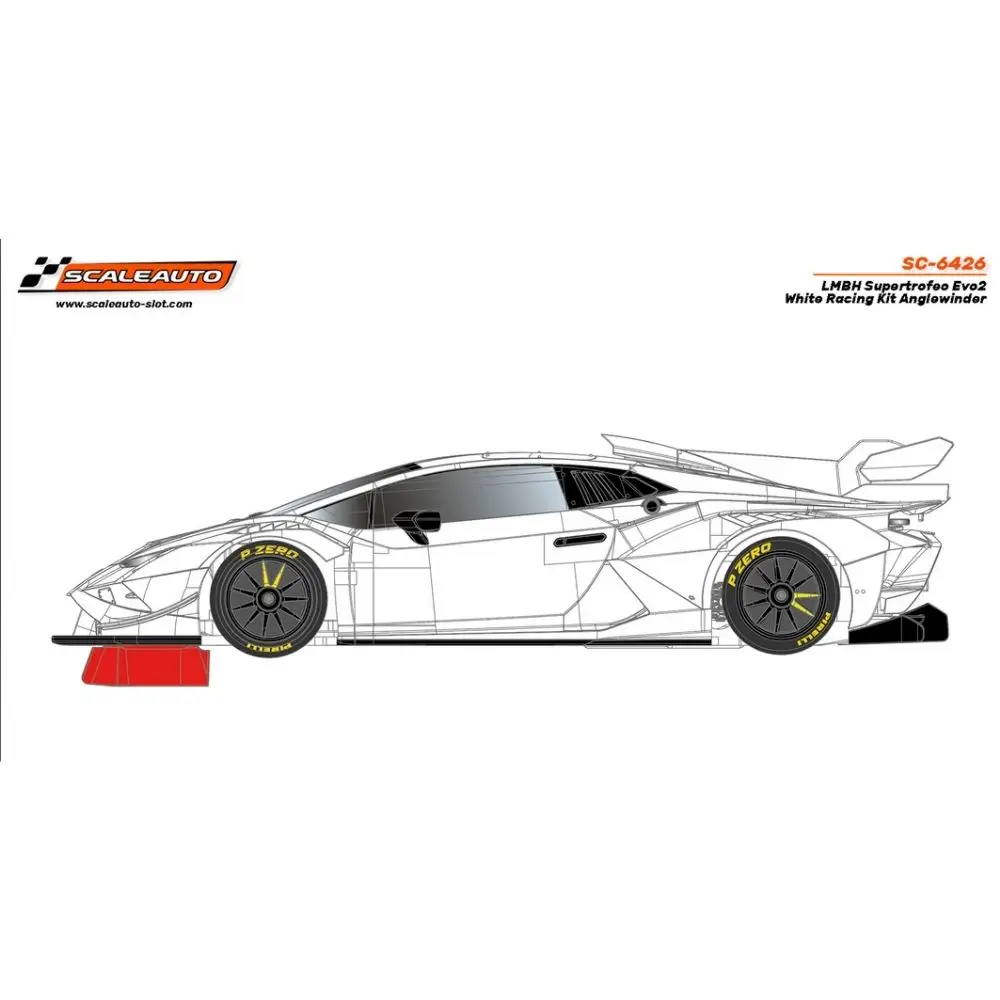 Scaleauto - LBH GT3 Supertrofeo Evo2 White Racing Kit - Anglewinder.