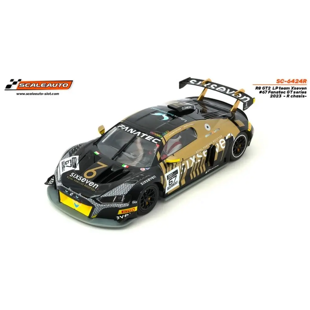 Scaleauto - R8 GT2 LP team Xseven #67 Fanatec GT series 2023 - R chasis-